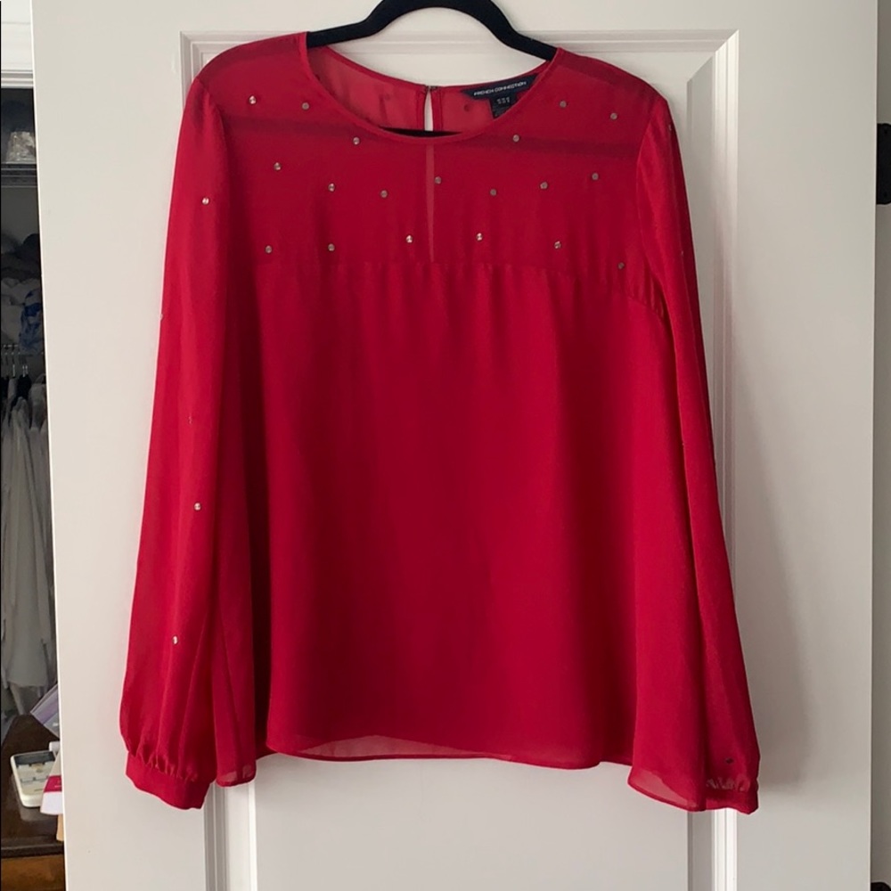 French connection Pinky red blouse
